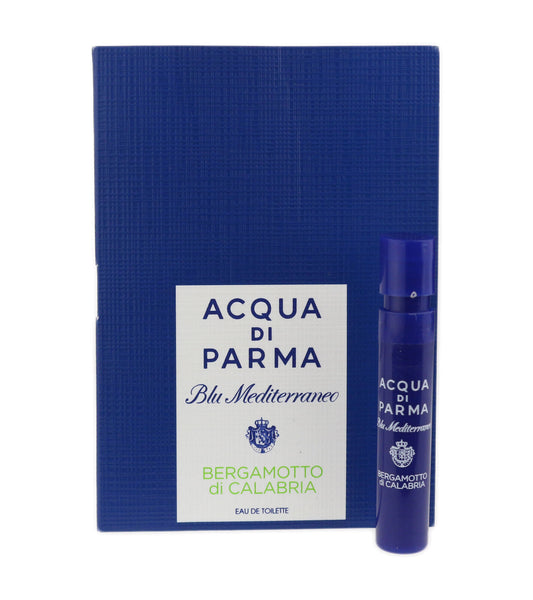 Acqua Di Parma Blu Mediterraneo Bergamotto di Calabria 1.2ml 0.04 fl. עוז. דגימות בושם רשמיות, Acqua Di Parma Blu Mediterraneo Bergamotto di Calabria 1.2ml 0.04 fl. עוז. דוגמת ניחוח, Acqua Di Parma Blu Mediterraneo Bergamotto di Calabria 1.2ml 0.04 f
