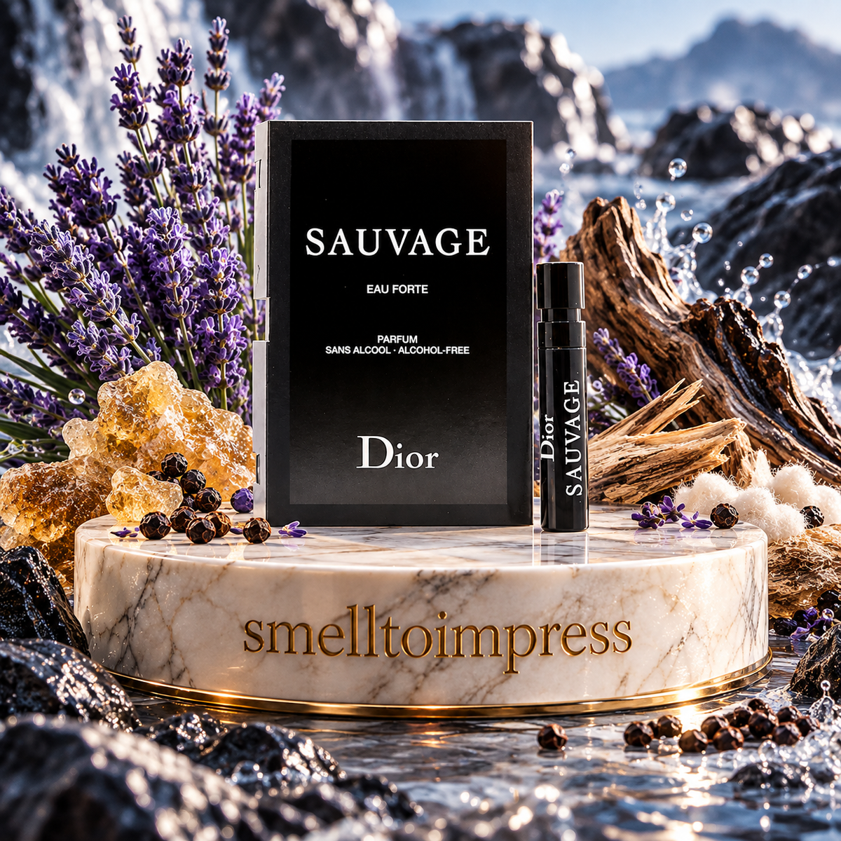 תמונה של דוגמית בושם רשמית Christian Dior Sauvage Eau Forte EDP 1 ml מספק Smelltoimpress