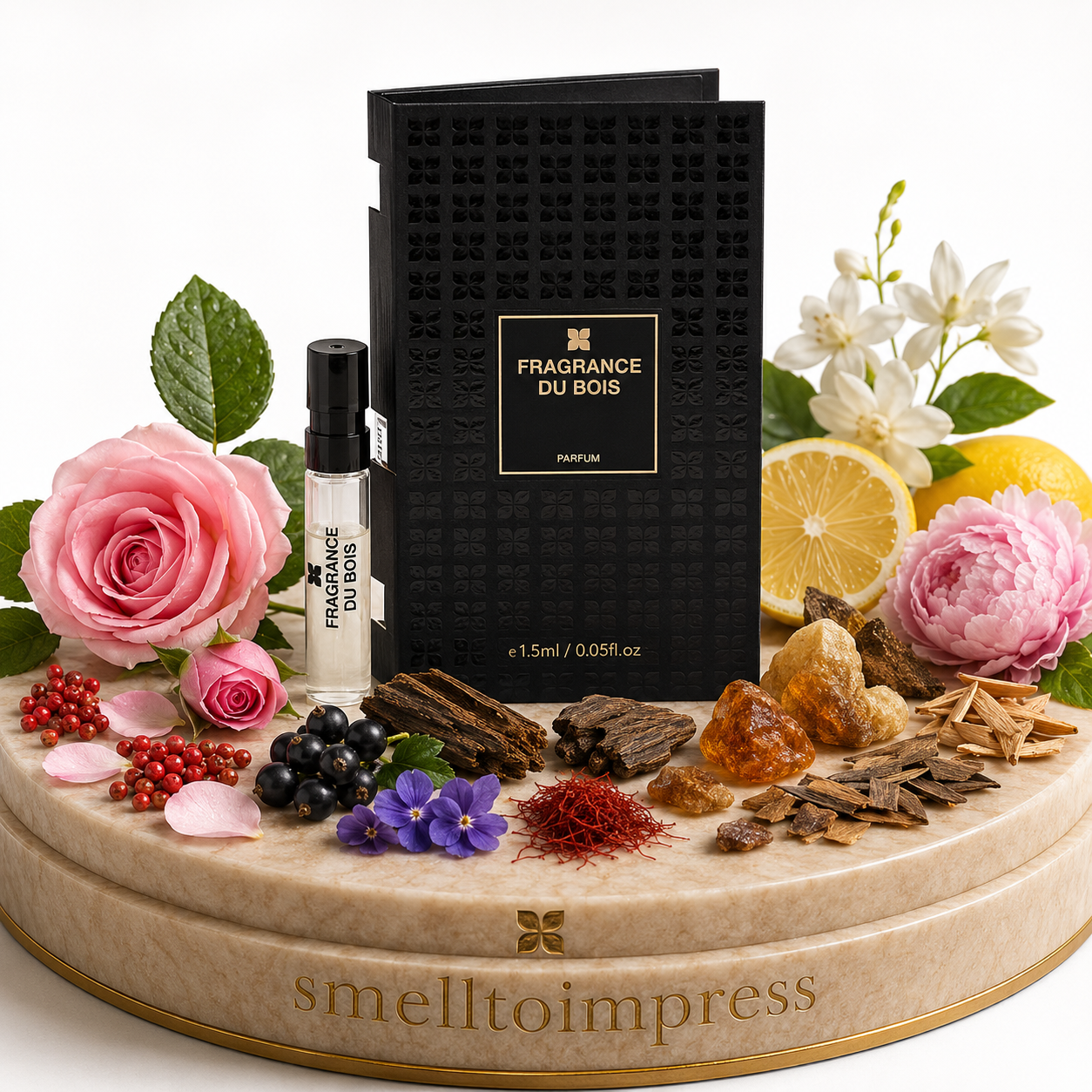 תמונה של Fragrance Du Bois Siberian Rose 1.5 ml 0.05 fl. oz. דוגמית בושם רשמית אחת