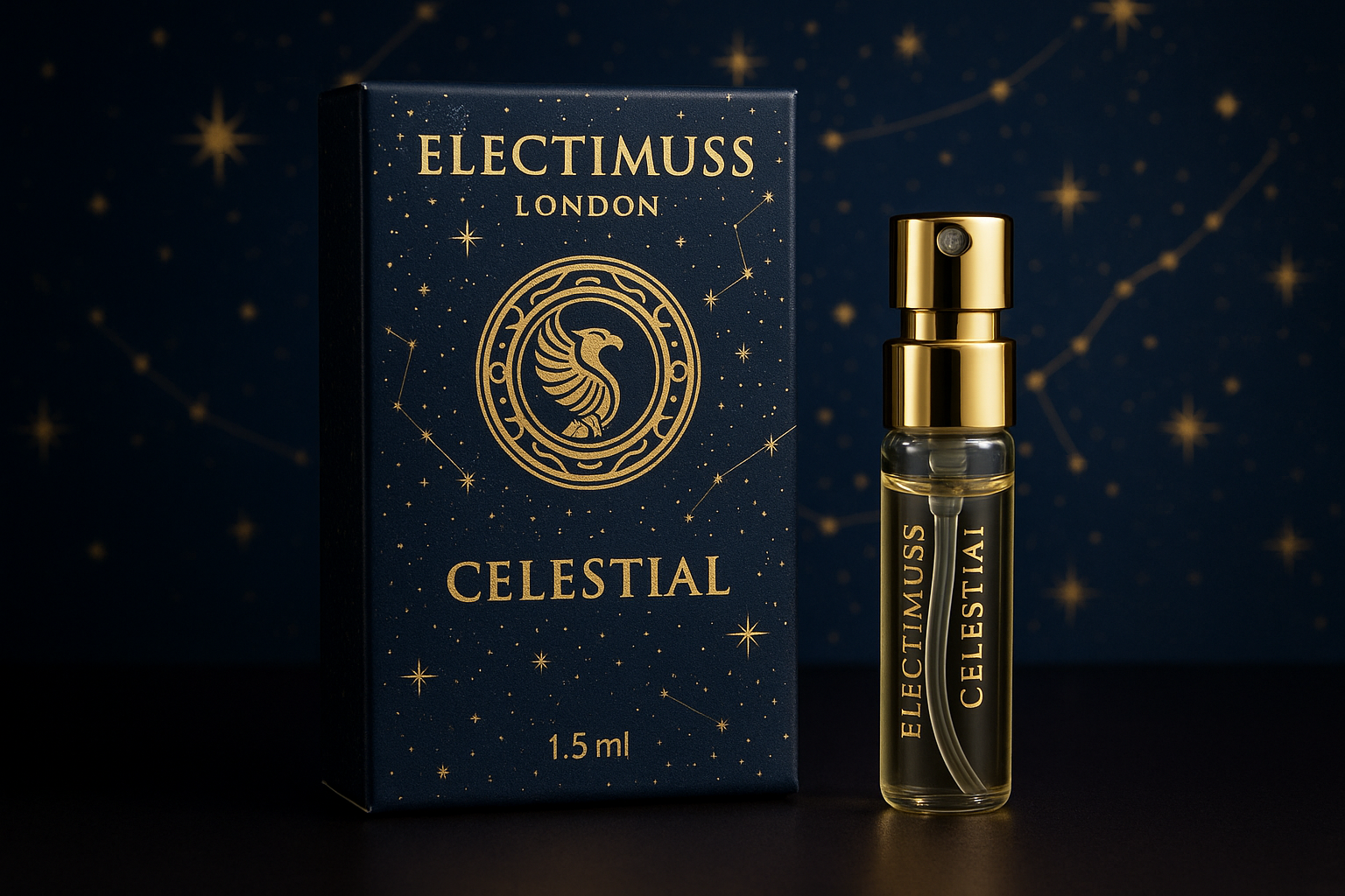 Electimuss London Celestial 1.5ml 0.05 fl. oz. דגימת בושם רשמית Electimuss London Celestial 1.5ml 0.05 fl. oz. דגימת בושם רשמית