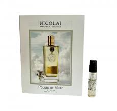 דוגמיות בושם רשמיות של ניחוח Nicolai Poudre de Musc 1.8 מ"ל 0.07 אונקיות.
