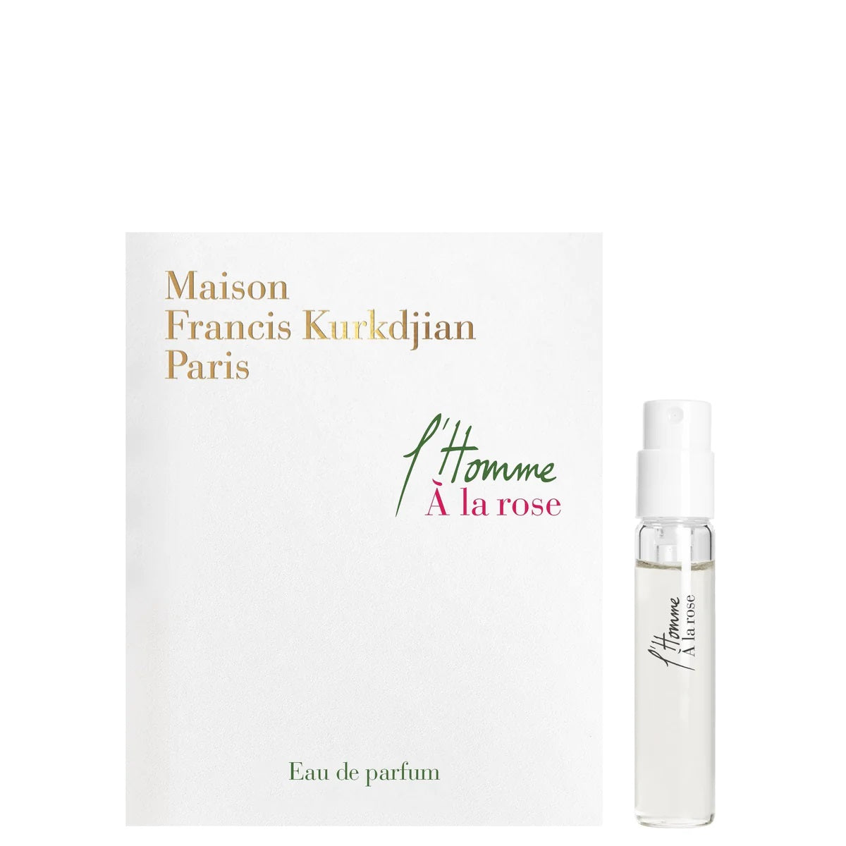 Maison Francis Kurkdjian L'Homme A la Rose 2ml 0.06 fl. עוז. דוגמאות ריח רשמיות