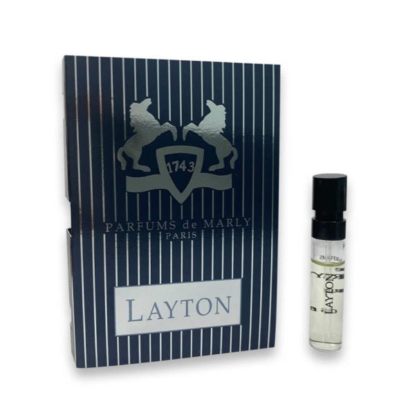 Parfums de Marly Layton hivatalos parfümminták, Parfums de Marly Layton oficjalne próbki בושם, Parfums de Marly Layton mostre oficiale de parfum Parfums de Marly Layton, Официальные образцы парирфюмы Parfums de Marly Layton