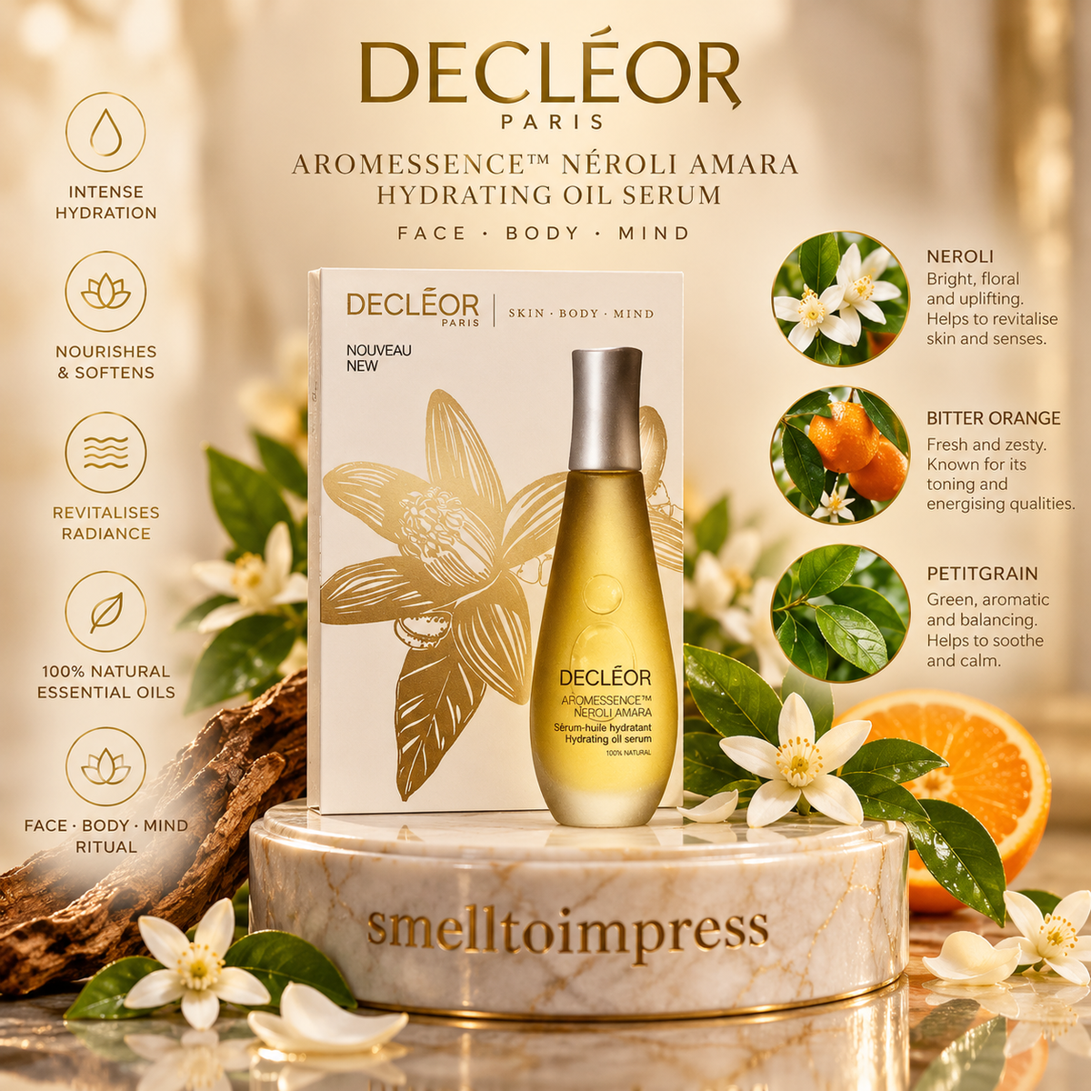 תמונה של דקליאור Aromessence Néroli Amara סרום שמן לחות 1 ml דוגמית