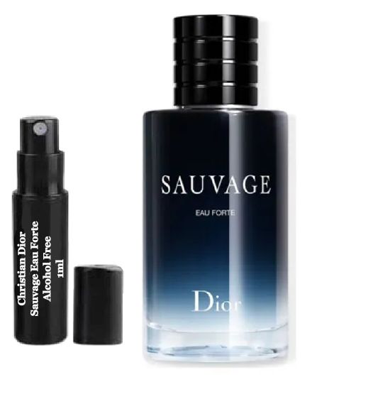 Christian Dior Sauvage Eau Forte דוגמיות בושם ניחוח ללא אלכוהול 1ml 0.034 fl. oz