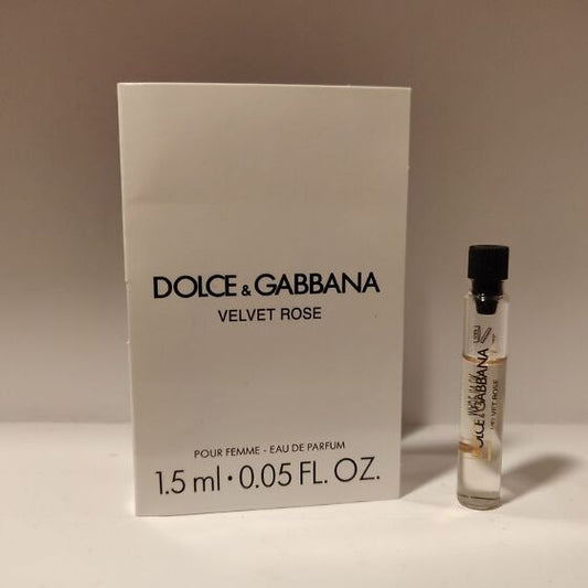 דוגמית בושם רשמית של Dolce & Gabbana VELVET Rose 1.5ml
