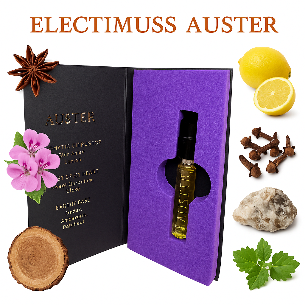 בודק ניחוחות רשמי של Electimuss London Auster 1.5 מ"ל