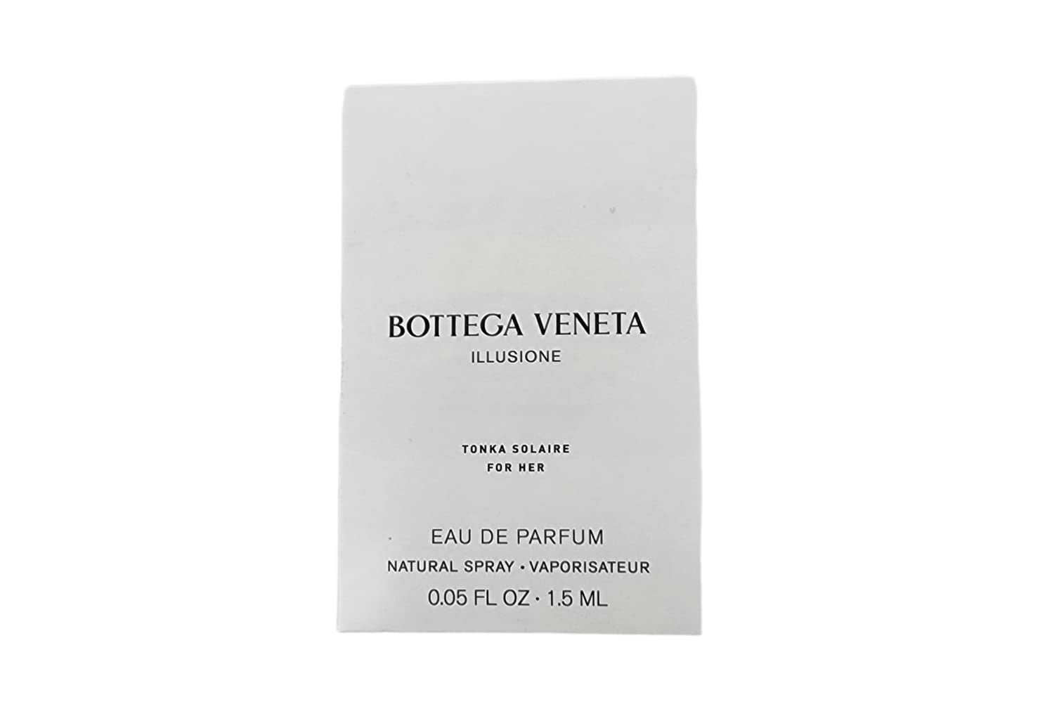 Bottega Veneta Illusione Tonka Solaire 1.5ml 0.07 fl. עוז. מדגם ניחוח רשמי