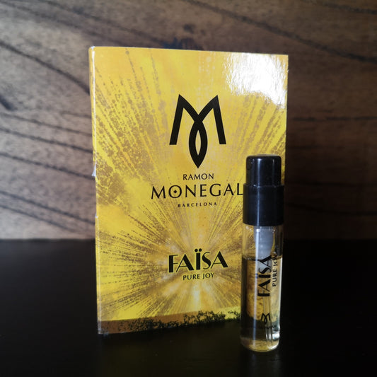 Ramon Monegal Faisa Pure Joy דגימת בושם רשמית 2ml 0.06 fl.o.z. בודק בושם