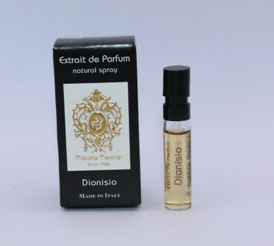 TIZIANA TERENZI Dionisio Extrait de parfum 0.05 OZ 1.5 ML בודק בושם רשמי מדגם בושם