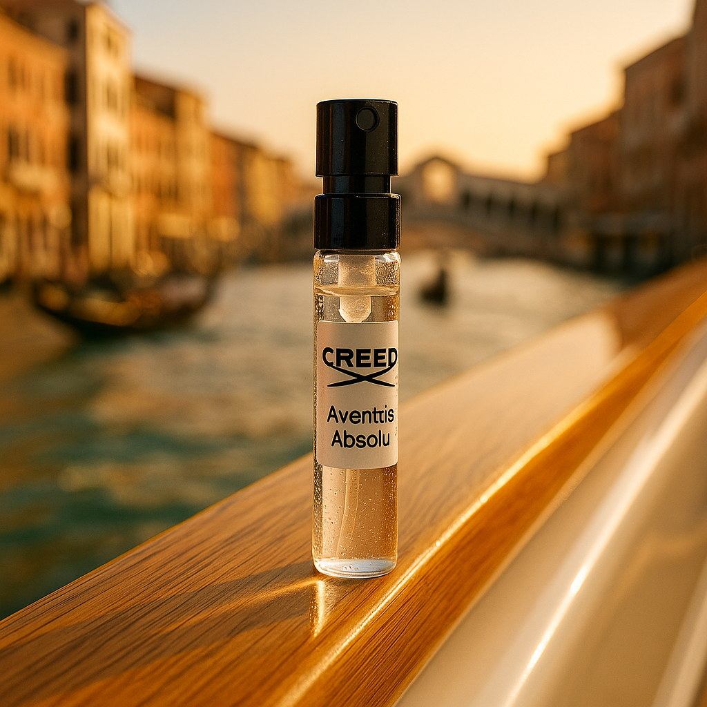 דוגמיות בושם רשמיות של ניחוח Creed Aventus Absolu 1.7ml 0.05 oz. בודק בושם