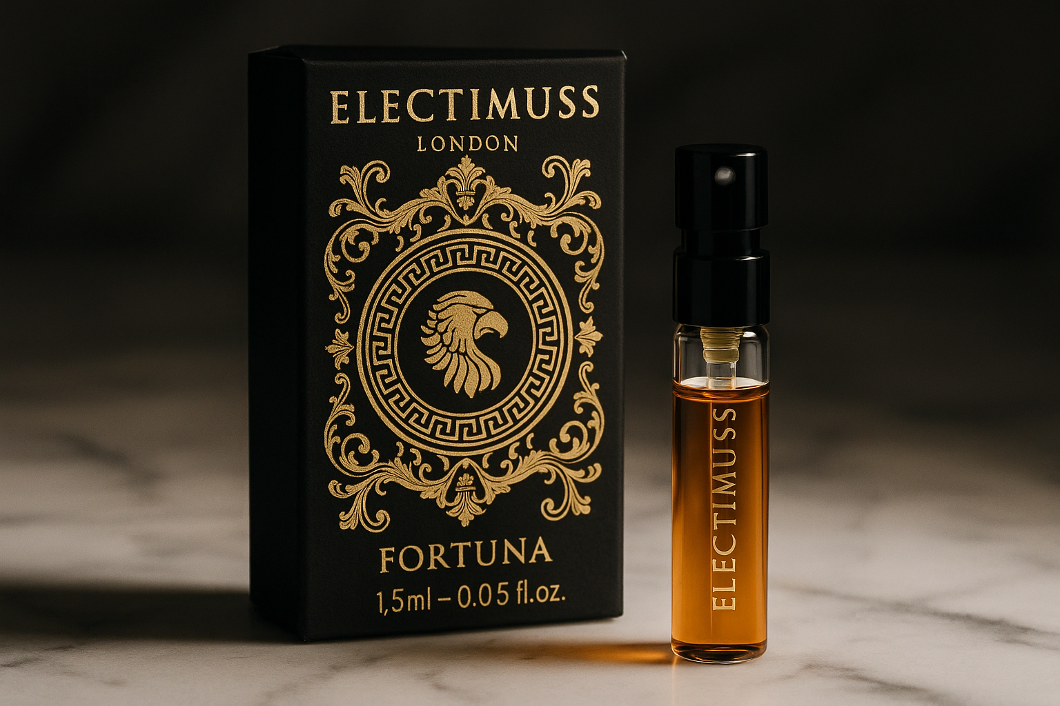 Electimuss London Fortuna 1.5ml 0.05 fl. oz. דגימת בושם רשמית