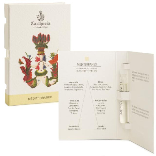 דגימת בושם רשמית של Carthusia Carthusia Mediterraneo גודל 2ml 0.06 oz.
