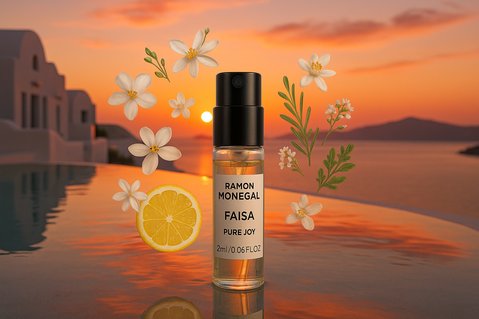 Ramon Monegal Faisa Pure Joy דגימת בושם רשמית 2ml 0.06 fl.o.z. בודק בושם