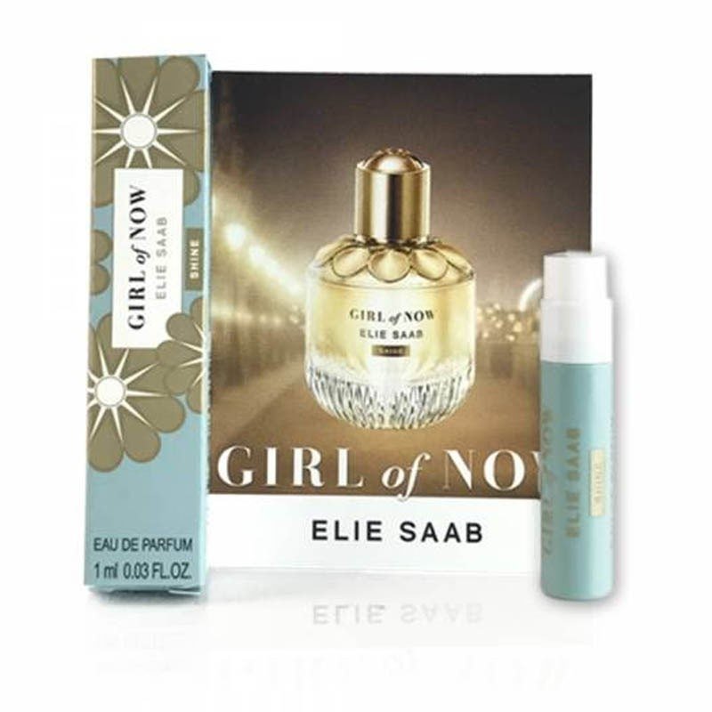 Elie Saab Girl of Now Shine 1ml 0.03 fl.oz virallinen hajuvesinäyte, Elie Saab Girl of Now Shine 1ml 0.03 fl.oz oficjalna próbka בושם, Elie Saab Girl of Now Shine 1ml 0.03 fl.oz officiellt parfymprov, Shine Saab Girl of Now officiell 0ml. Elie Saab G
