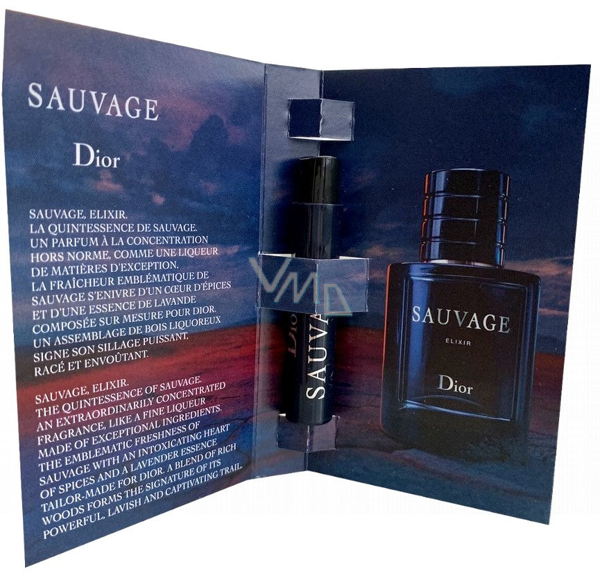 כריסטיאן דיור Sauvage Elixir 1ml 0.03 fl. עוז. דוגמאות ריח רשמיות