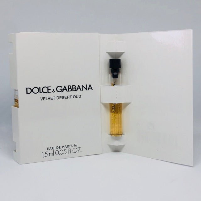 Velvet Desert Oud By Dolce & Gabbana 1.5ml 0.05 fl. o.z. échantillon de parfum officiel, Velvet Desert Oud By Dolce & Gabbana 1.5ml 0.05 fl. o.z. virallinen hajuvesinäyte, Velvet Desert Oud By Dolce & Gabbana 1.5ml 0.05 fl. o.z. בושם oficjalna próbka