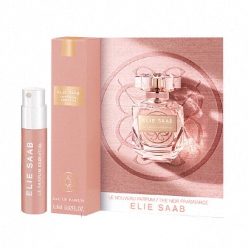 Elie Saab Le Parfum Essentiel 0.8 מ"ל 0.03 fl.oz échantillon de parfum officiel, Elie Saab Le Parfum Essentiel 0.8 מ"ל 0.03 fl.oz virallinen hajuvesinäyte, Elie Saab Le Parfum Essentiel 0.8 מ"ל 0.03 fl.oz oficjalna 0.03 ml. 0.03 fl.oz officiellt parf
