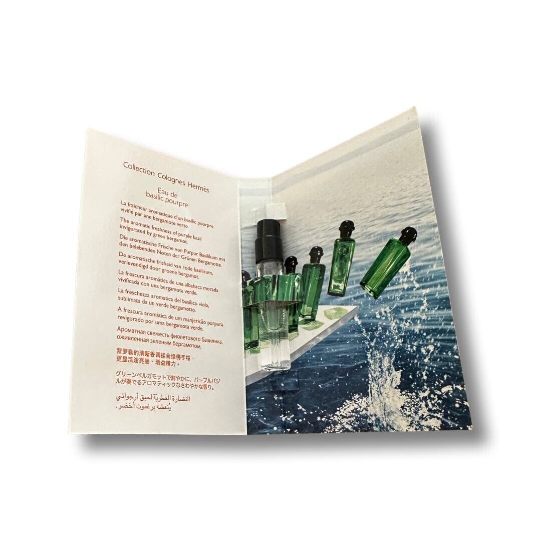 Hermes Eau de Basilic pourpre 2ml 0.06 fl. עוז. מדגם ניחוח רשמי
