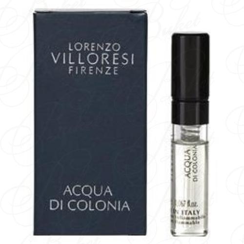 Lorenzo Villoresi Firenze Acqua Di Colonia דגימת ניחוח רשמית 2 מ"ל