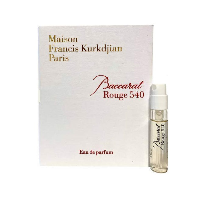 Maison Francis Kurkdjian Baccarat Rouge 540 2ml 0.06 fl. עוז. דגימות בושם רשמיות