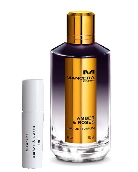 תרסיס בקבוקון לדוגמא של Mancera Amber & Roses 1 מ"ל