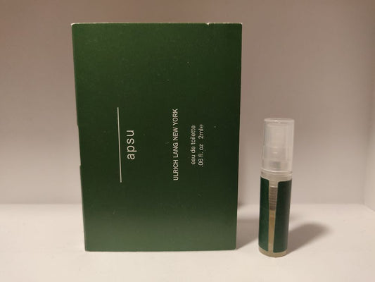 Ulrich Lang Apsu 2ml 0.06 fl. oz. בודק בושם רשמי של דוגמאות בושם