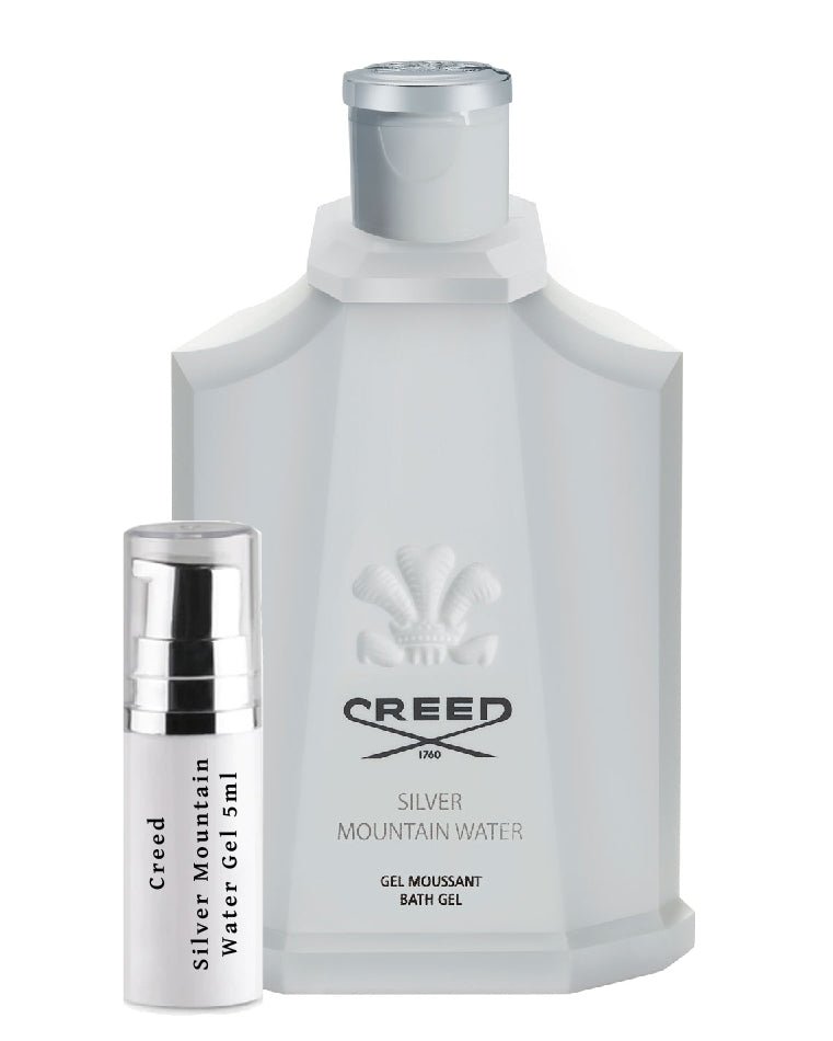 דגימות ג'ל מקלחת מים של Creed Silver Mountain