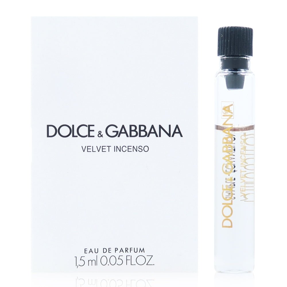 Velvet Incenso By Dolce & Gabbana 1.5ml 0.05 fl. o.z. échantillon de parfum officiel, Velvet Incenso By Dolce & Gabbana 1.5ml 0.05 fl. o.z. virallinen hajuvesinäyte, Velvet Incenso By Dolce & Gabbana 1.5ml 0.05 fl. o.z. בושם oficjalna próbka, Velvet 